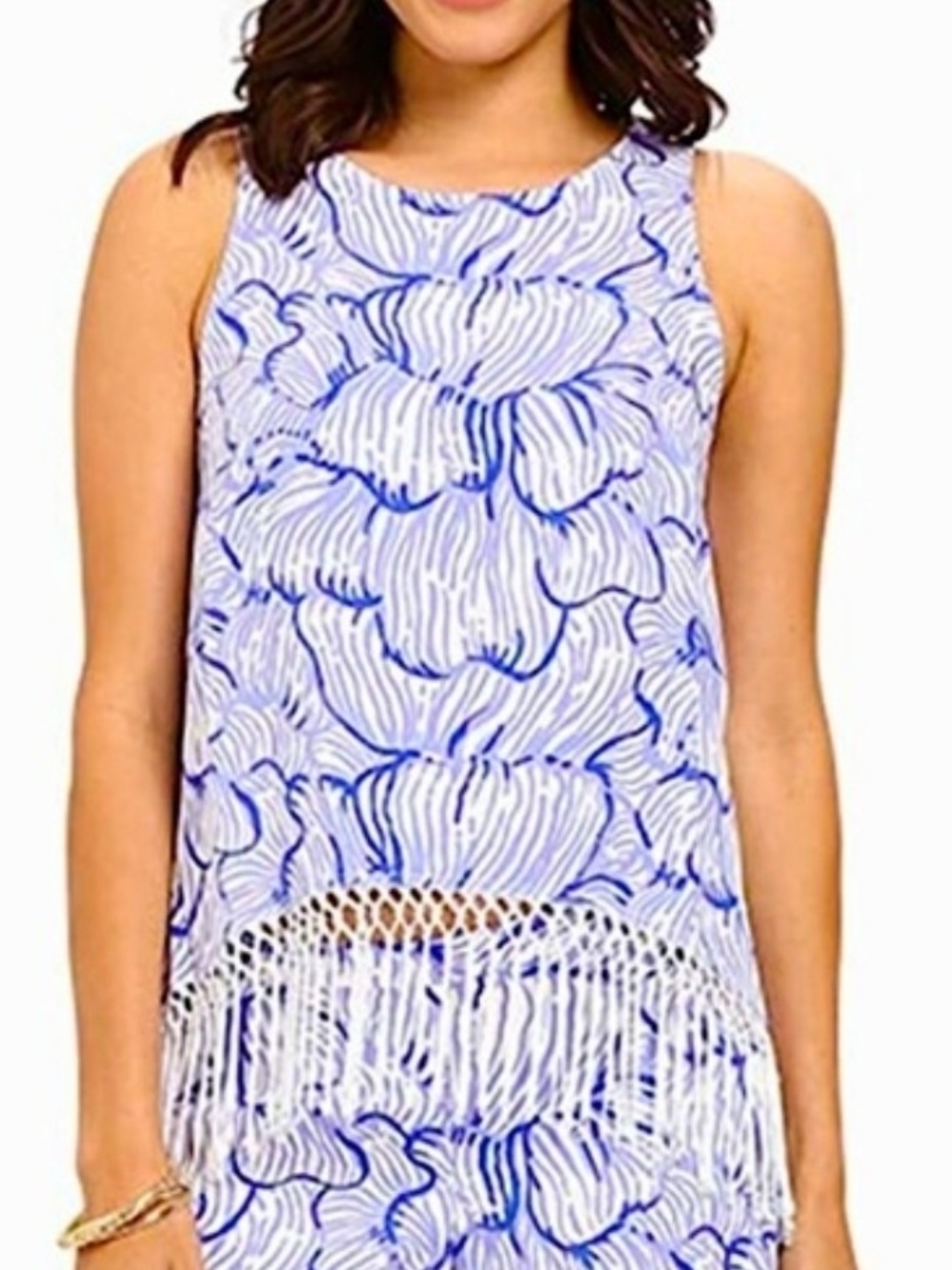 Lilly Pulitzer Tank Top Fringe